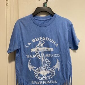 Crop Top from Ensenada La Bufafora with bottom cut